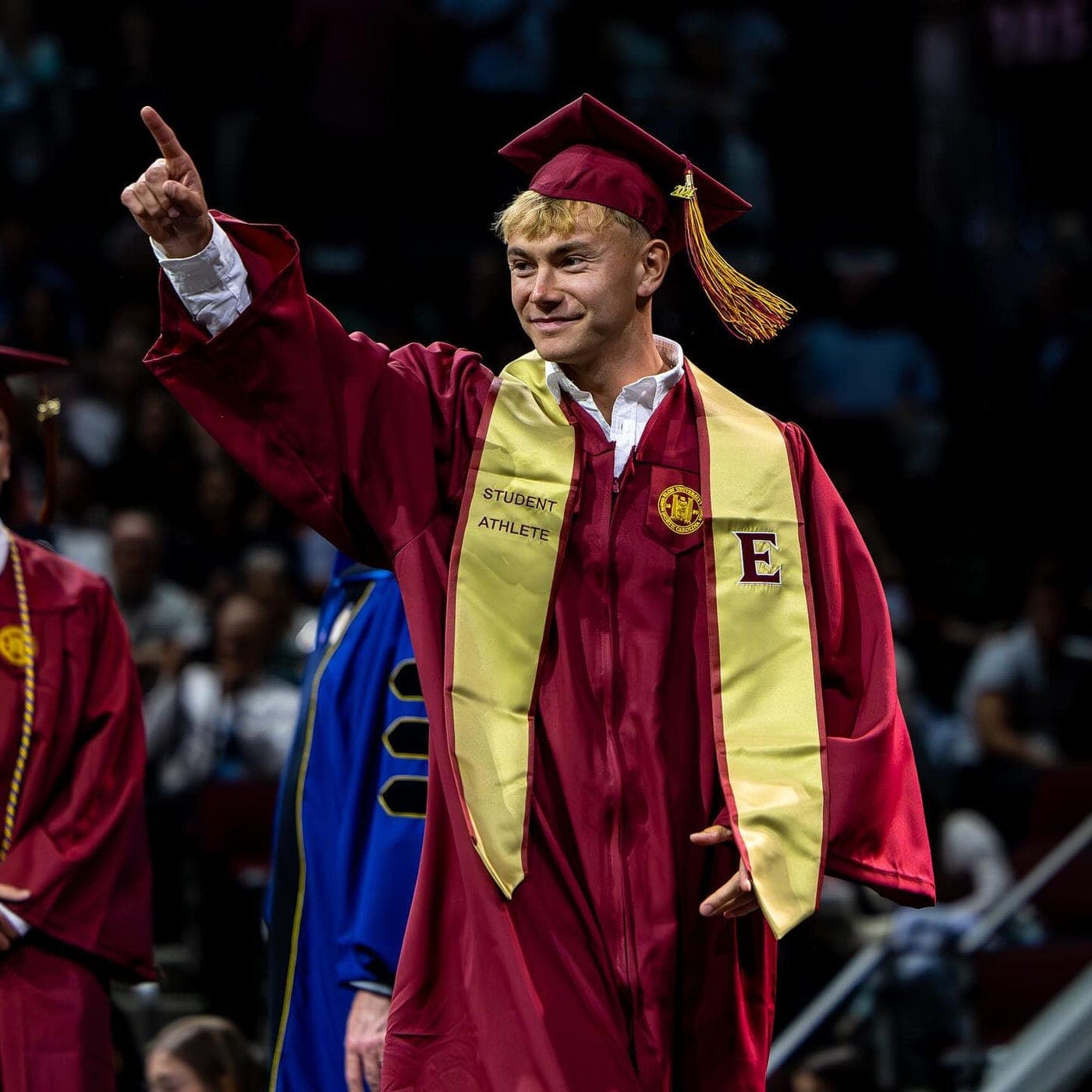 Moha Seye, graduado en Business Administration and Management y campeón nacional en 2021 y 2023.