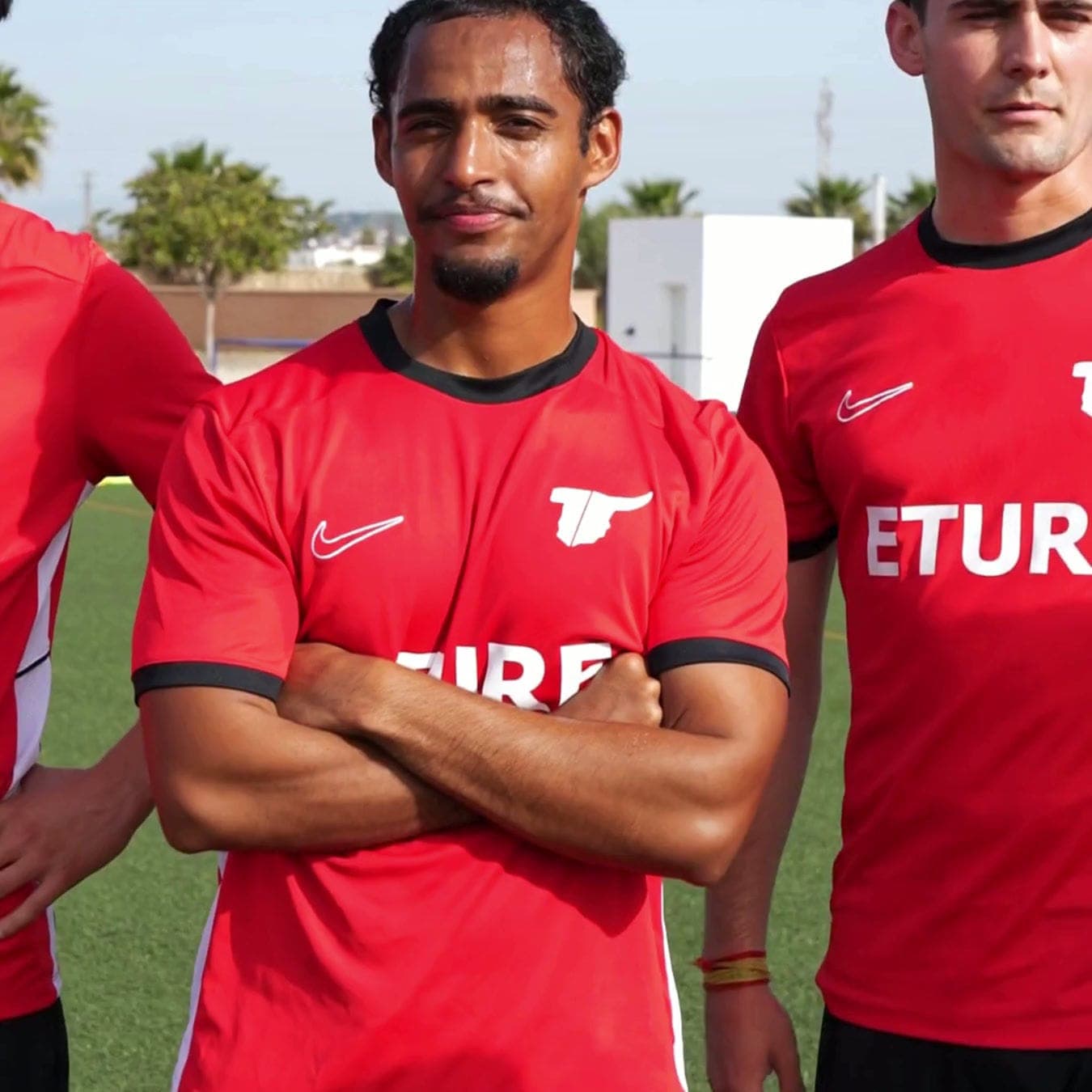 Two camp players in the Eture kit