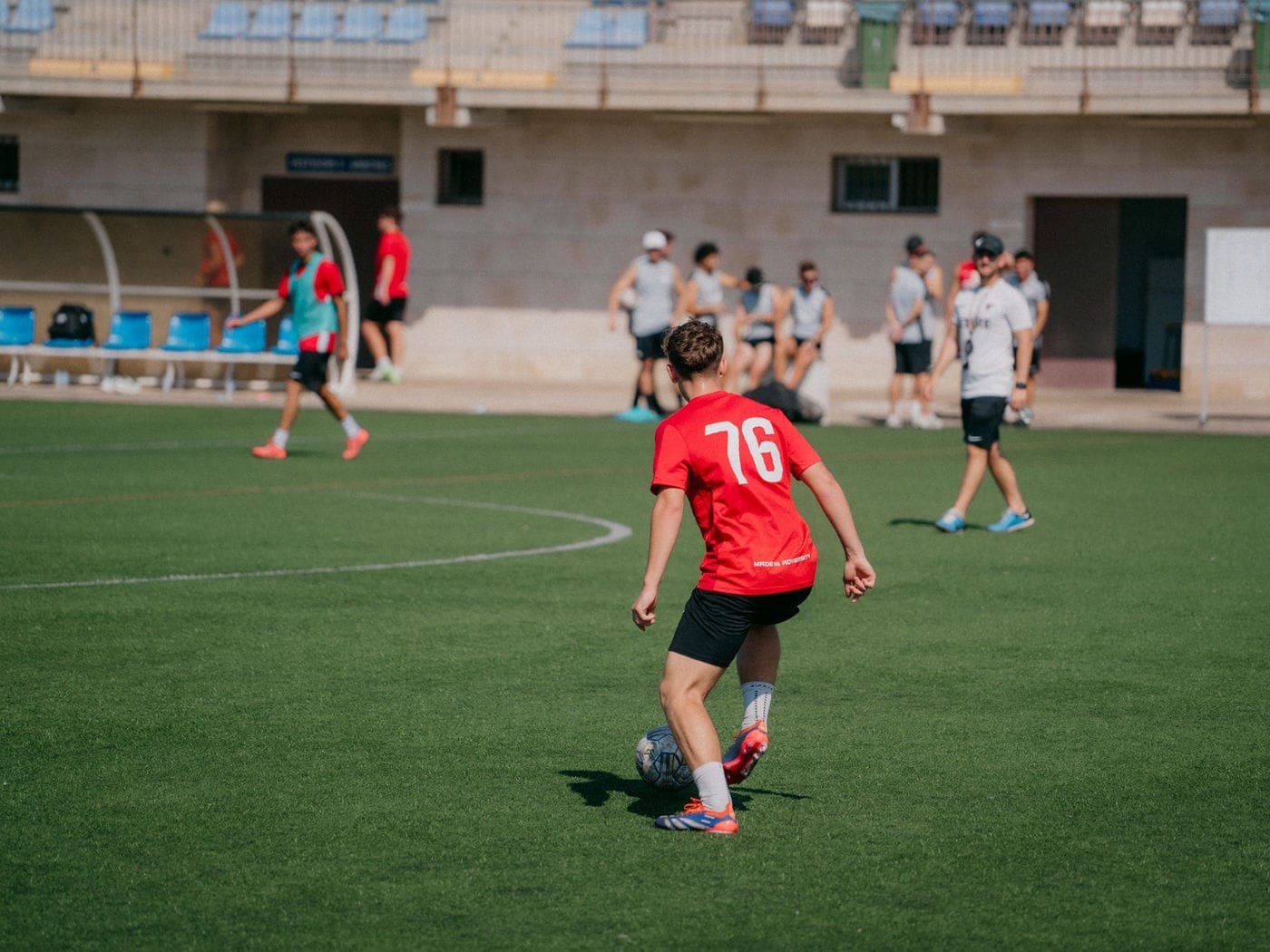 A training session at the Vinaròs campus